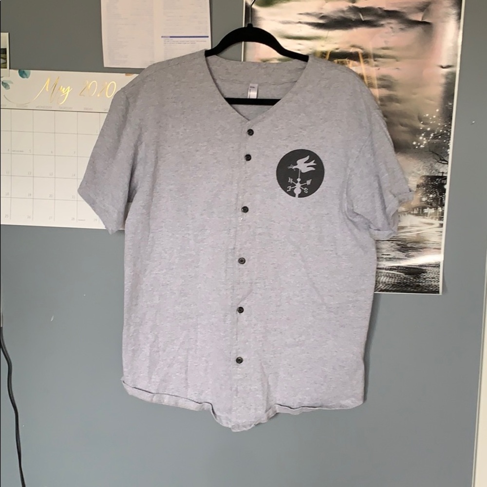 Silverstein Band Baseball button up T-Shirt